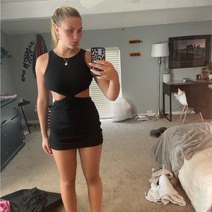 Princess Polly, Dakota Cut Out Mini Dress, US 6